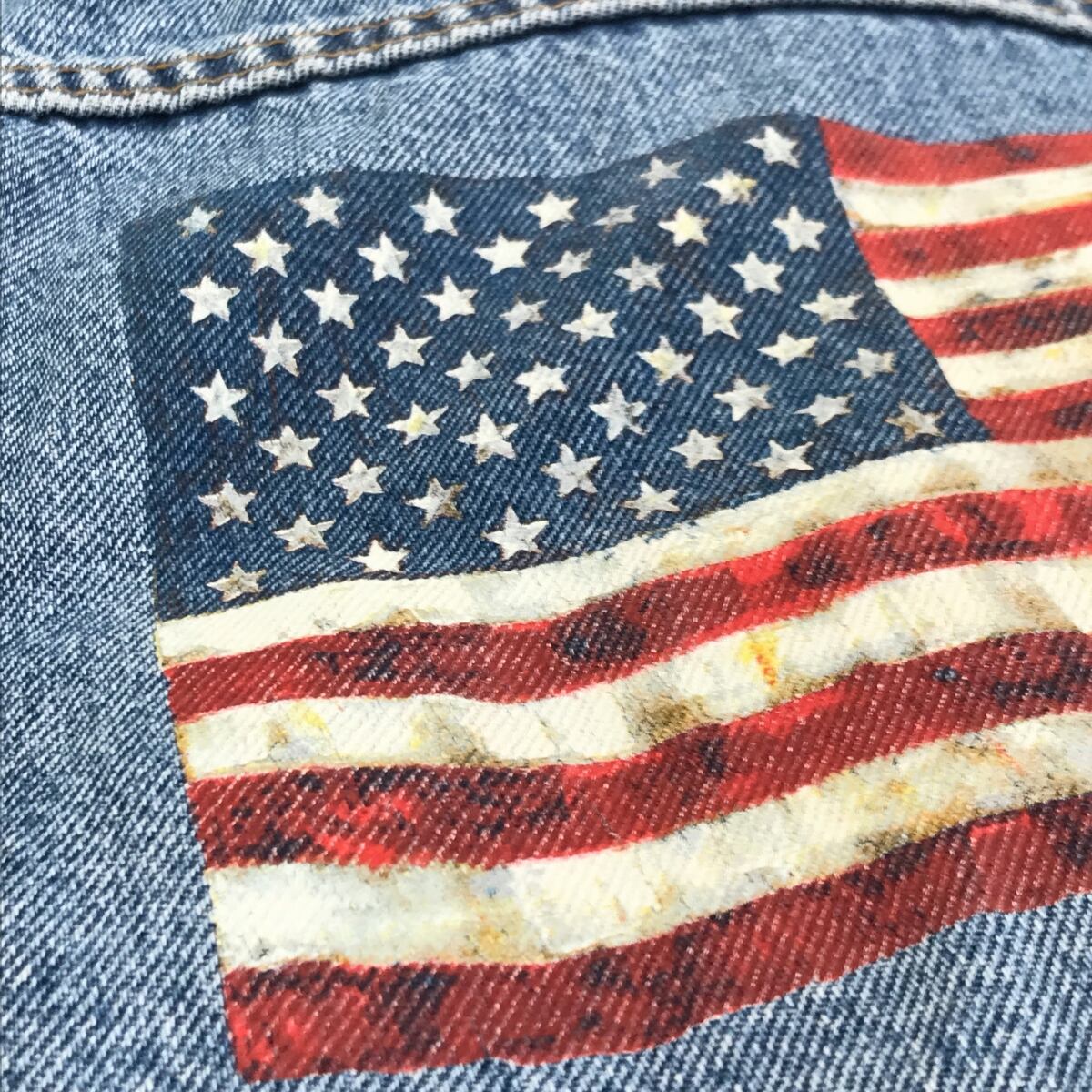 LEVI'S リーバイス 00年代 MEXICO製 70507 -0389 星条旗柄 バック