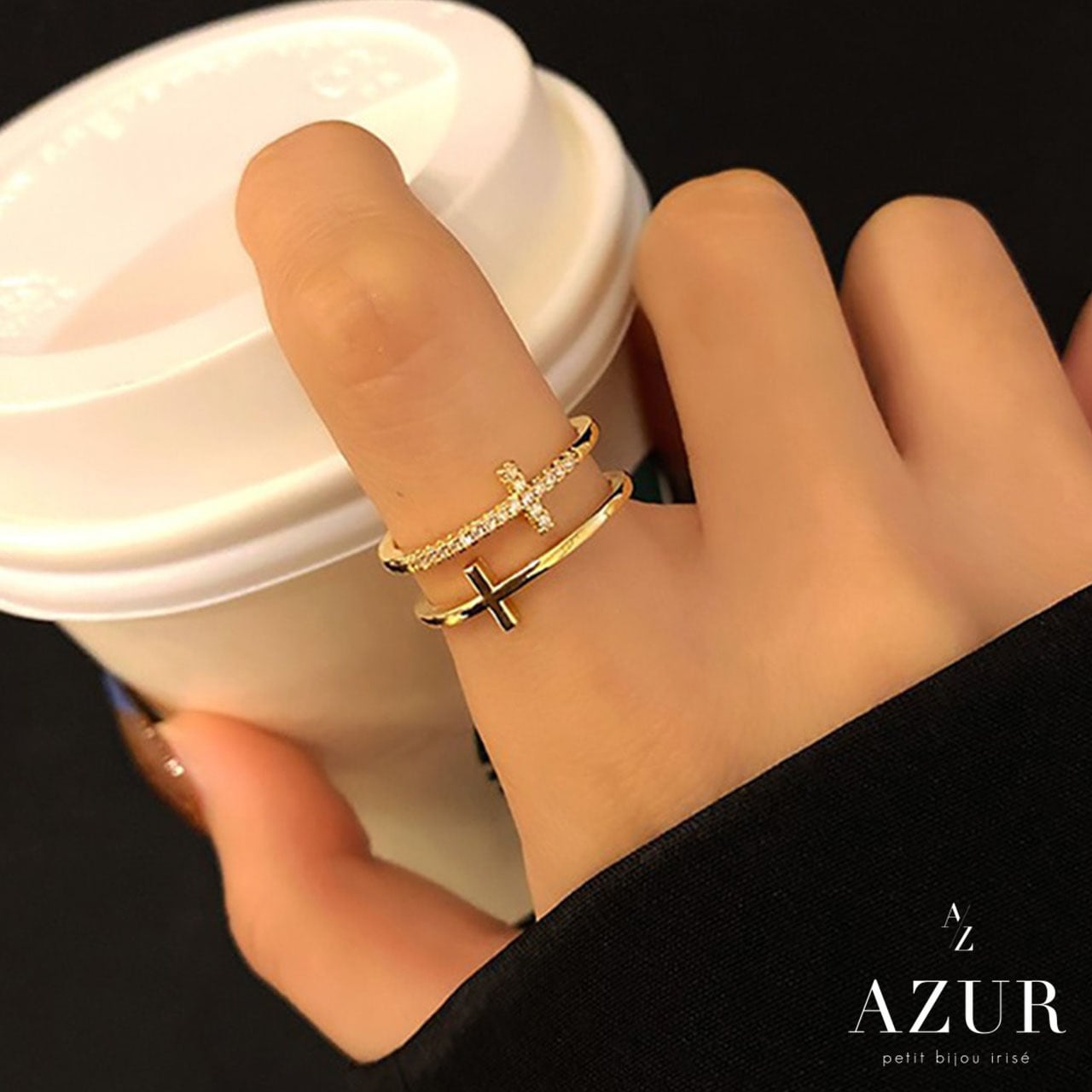 ジルコニアクロスリング