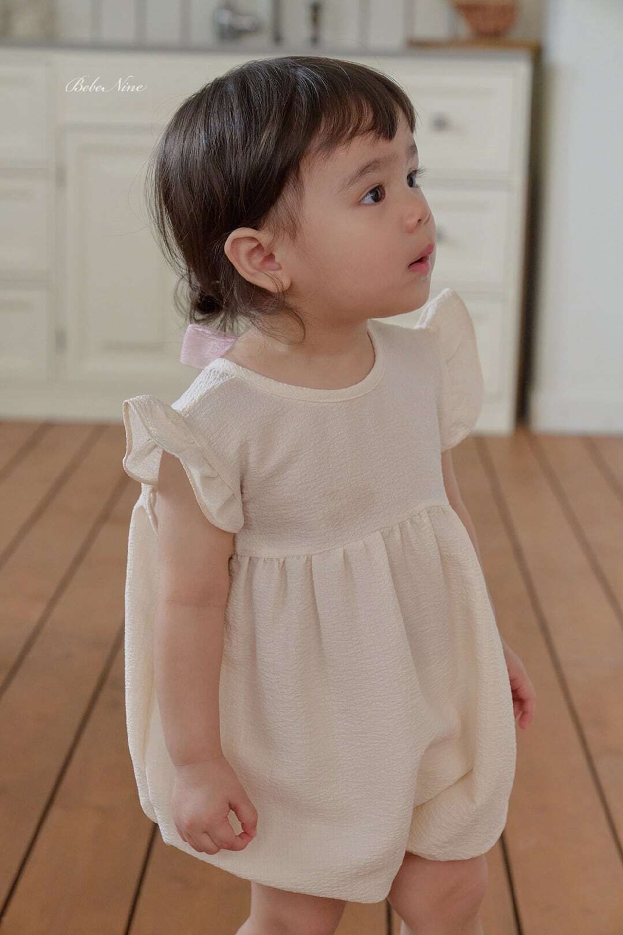 【予約】petite frill ribbon suit (baby) / bebe nine | Pomul.