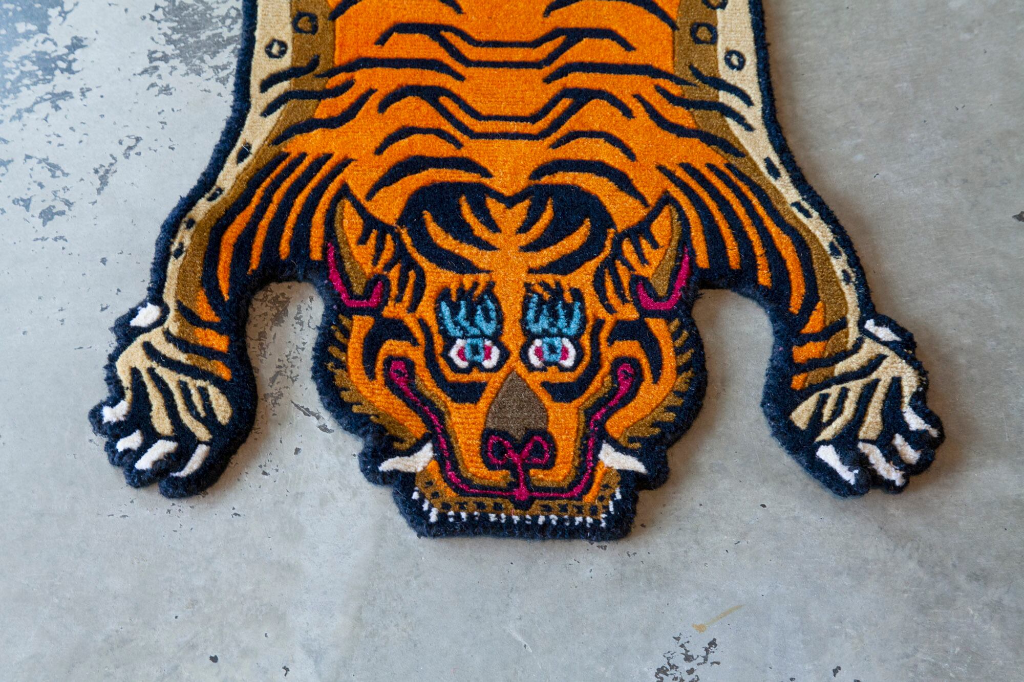 Tibetan Tiger Rug 《XSサイズ •ウール012》チベタンタイガーラグ