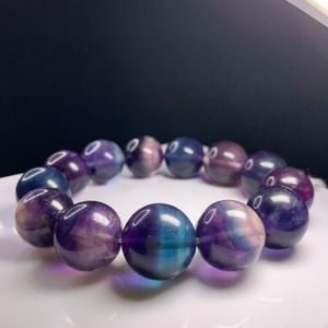 18 大玉☆濃いグラデーションフローライト ブレスレット