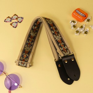 ボタニカルリボンギターストラップ