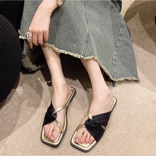 BICOLOR FLAT SANDAL　22.0-27.5㎝