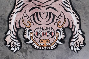 Tibetan Tiger Rug 《Sサイズ•シルク・オリジナル2・ココアブラウン405》チベタンタイガーラグ
