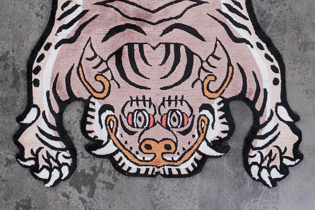 Tibetan Tiger Rug 《Sサイズ•シルク・オリジナル2・ココアブラウン405》チベタンタイガーラグ