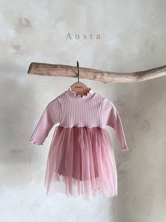 《秋ご予約》camellia dress ★ ｜ご予約 秋 aosta アオスタ ワンピース onepiece 女の子 男の子 ベビー キッズ