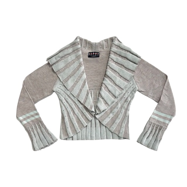 【HAPPY99】Scaevola knit boleros(Gray)