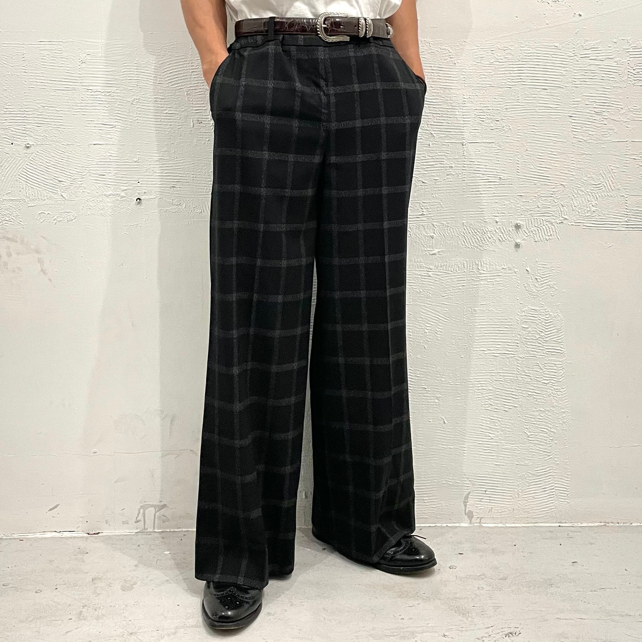 WIDE STRAIGHT SLACKS