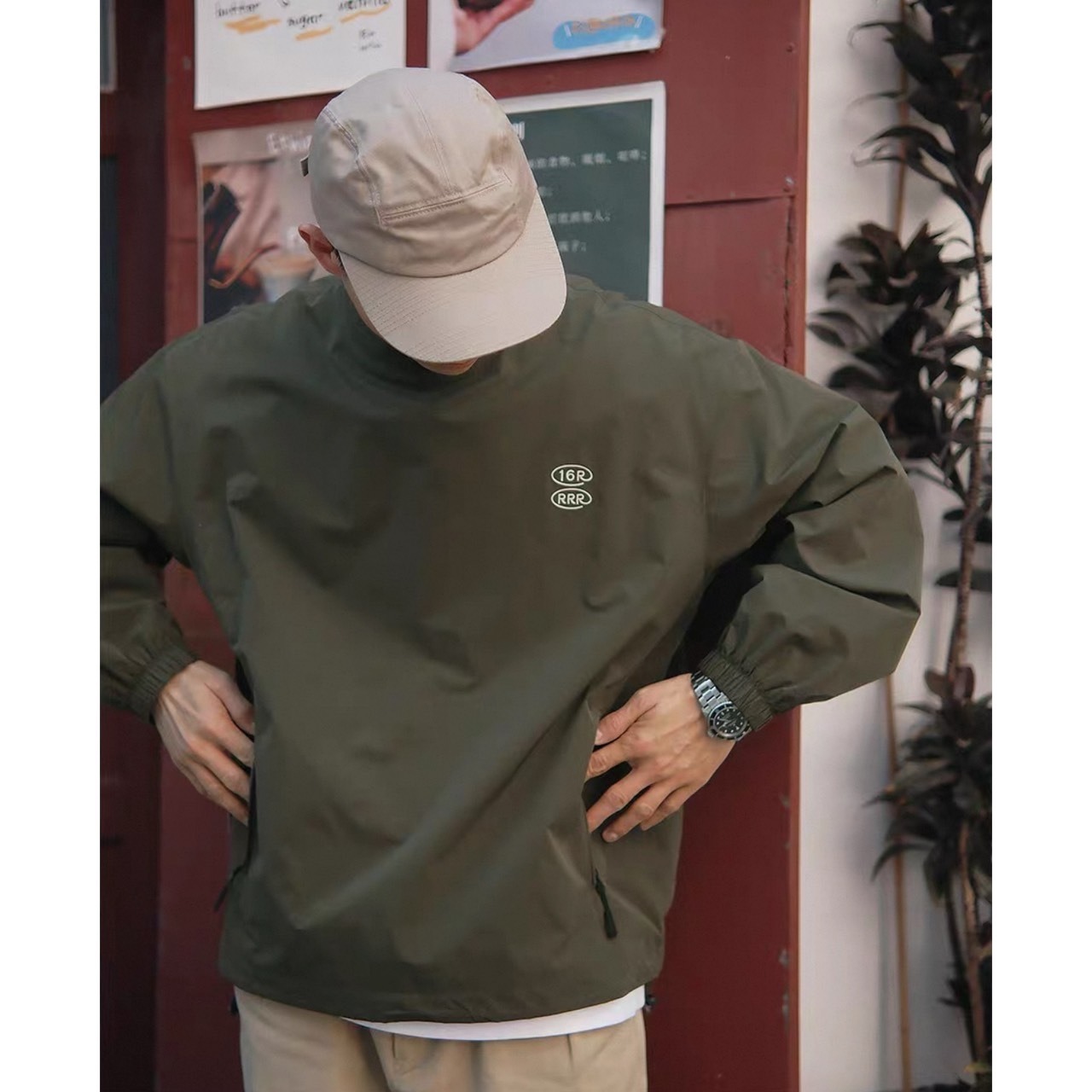 Logo print pullover tops 1085 - 2