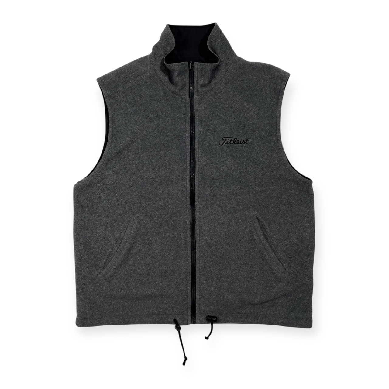 Titleist タイトリスト リバーシブル フリース & ウインド ベスト サイズ M /ブラック/グレー/ゴルフ
