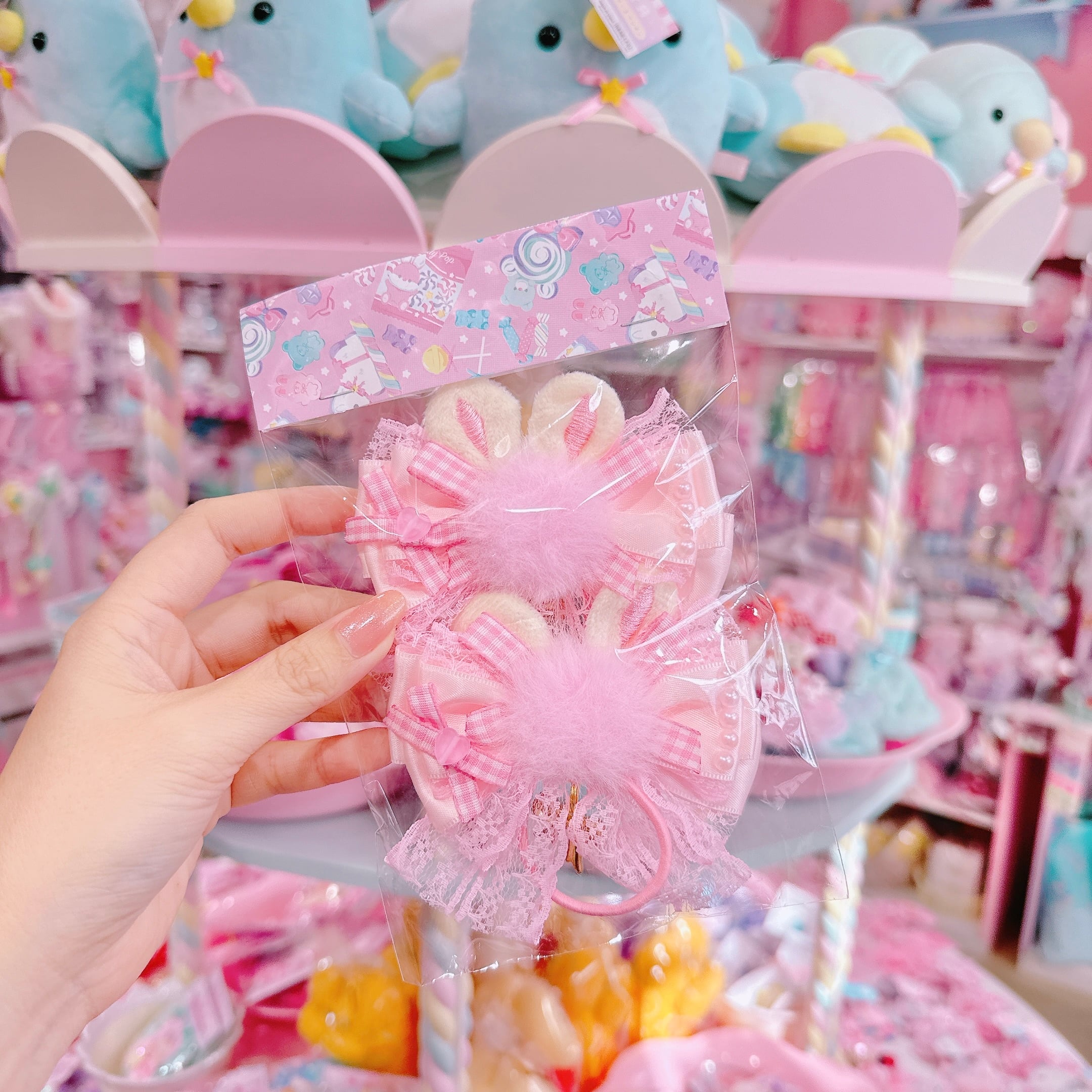 【F1】73-26ツインリボンヘアゴム