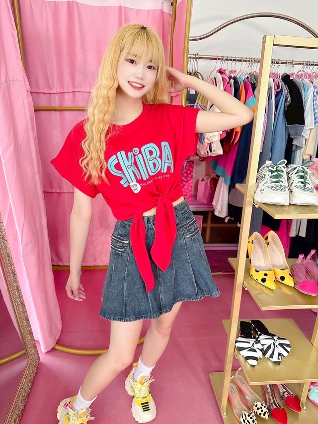 カジュアル★ウエストリボントップス/韓国/レディースファッション/可愛い/おしゃれ/ラフ/カジュアル/大人/女子/春/夏（3-375）