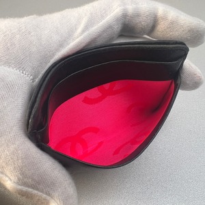 CHANEL シャネル ココマーク カンボン レザー カードケース ブラック A-9569