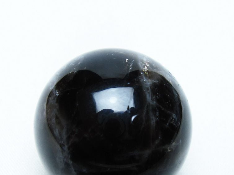 モリオン 丸玉 34mm 黒水晶 スフィア 置物 一点物 141-7998 | 天然石