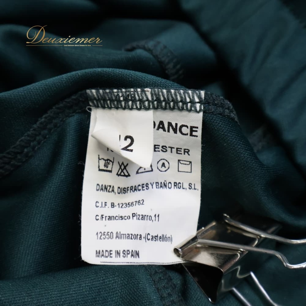 フラメンコ 衣装 ファルダ スカート グリーン系 緑 HAPPY DANCE スペイン製 伸縮 ストレッチ 無地 レッスン 練習着 ダンス パーティ 発表会 練習用 レッスン用 ダンス衣装 レディース フラメンコレッスン パーティー衣装 舞台衣装