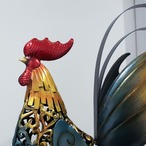 庭置き物 屋外置き物 にわとり アイアン 鉄 金属 アート 動物 鳥 オブジェ インテリア ガーデニング ベランダ 金