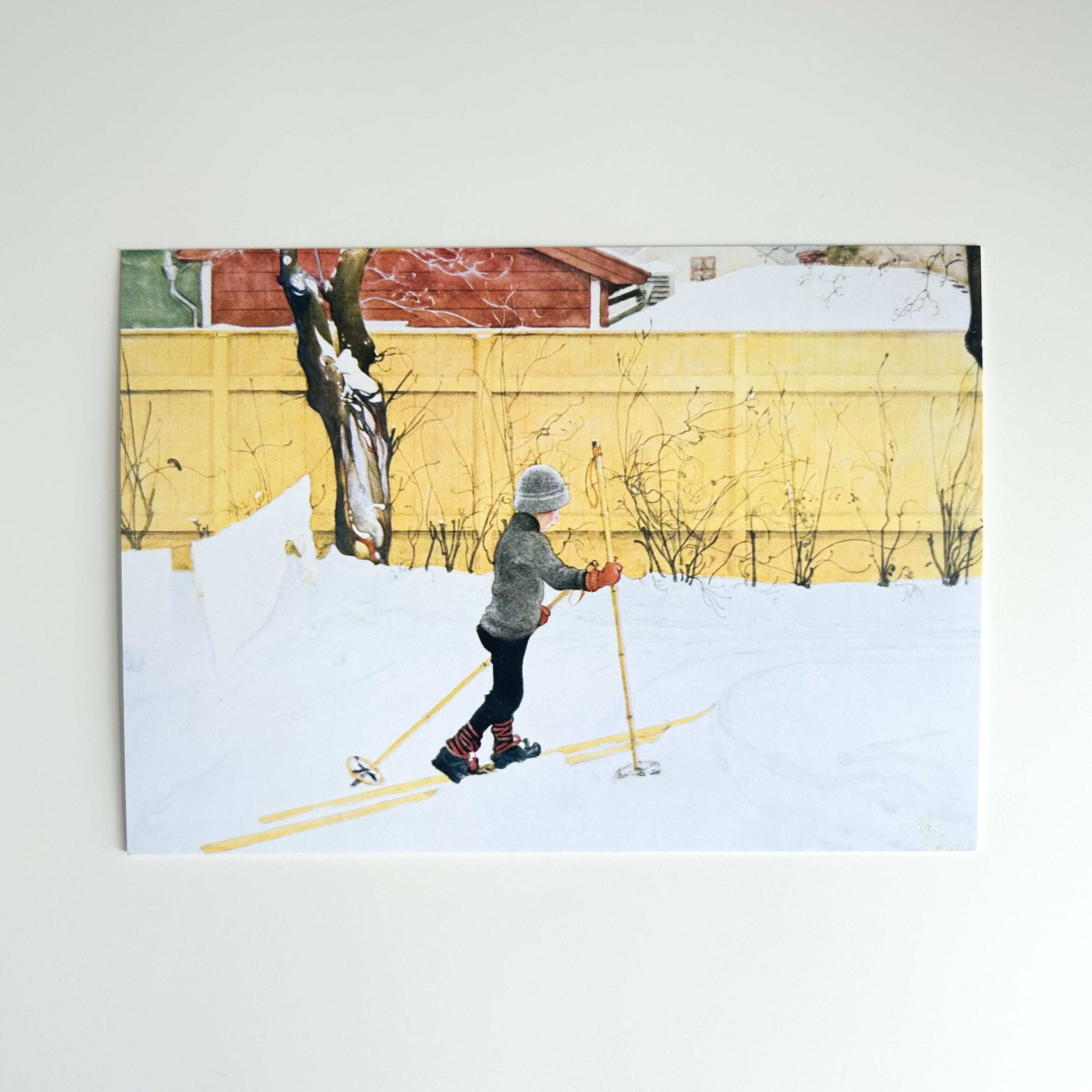 カール・ラーション ポストカード 17 Esbjörn auf Skiern | hmm, by