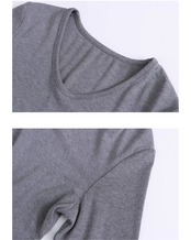 Simple round neck T-shirt T20204