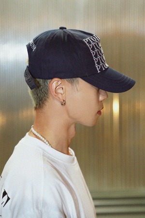 [PTOHOUSE] signature pentagon white stitch cap (Navy) 正規品 韓国ブランド 韓国通販 韓国代行 韓国ファッション 帽子 キャップ