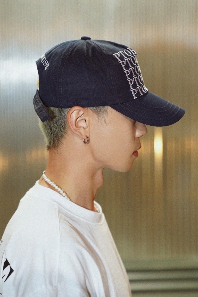 [PTOHOUSE] signature pentagon white stitch cap (Navy) 正規品 韓国ブランド 韓国通販 韓国代行 韓国ファッション 帽子 キャップ
