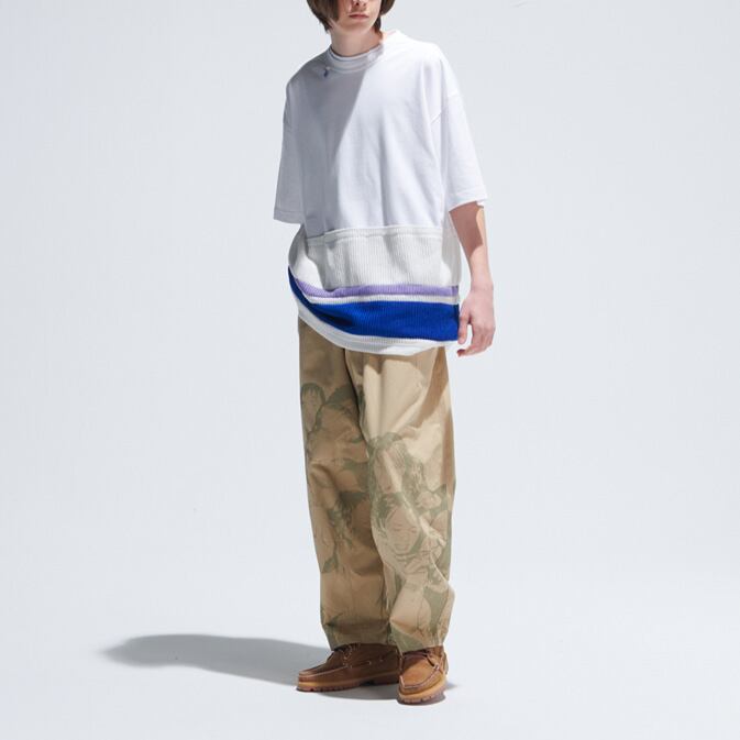 ★STRIPE COLOR CONTRAST STITCH PENDANT T(unisex)　　　A0606