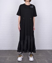 【直営限定ITEM】ペイントティアードヘムワンピース　CQ-48005Ｈ
