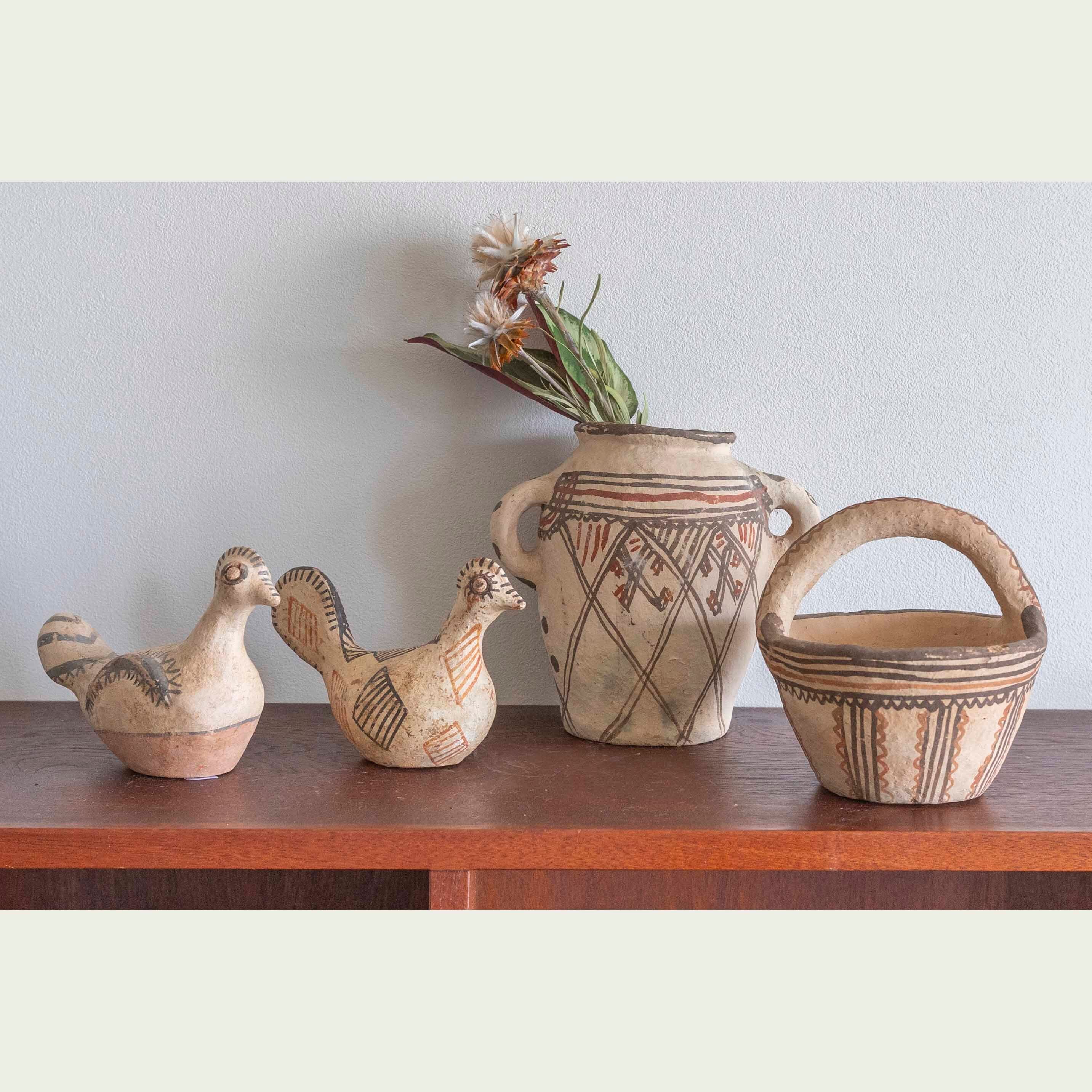 Vintage】モロッコ・ベルベルポッタリー BIRD-3 | SOMME