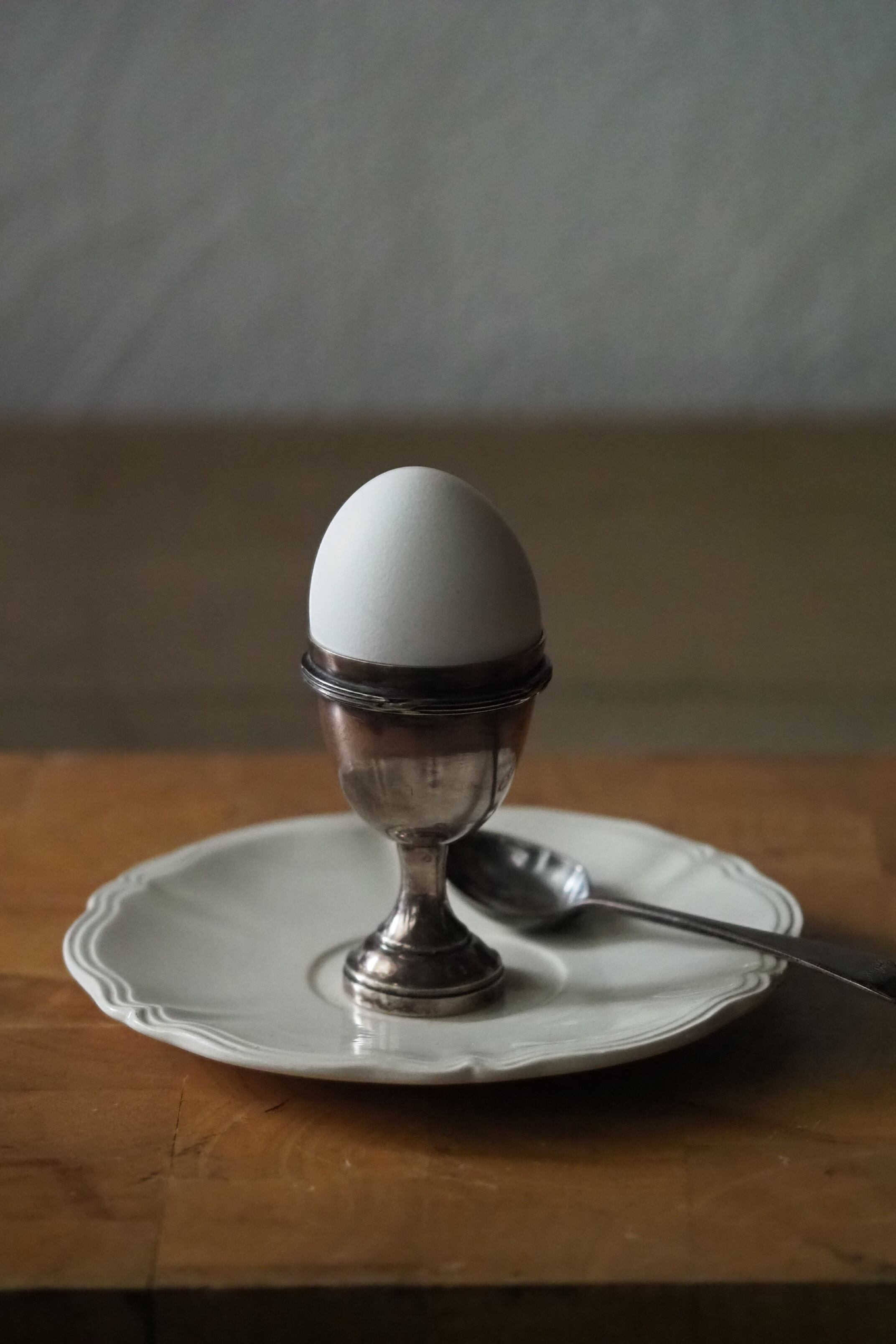 シルバープレートのエッグスタンドNo.3-vintage egg stand