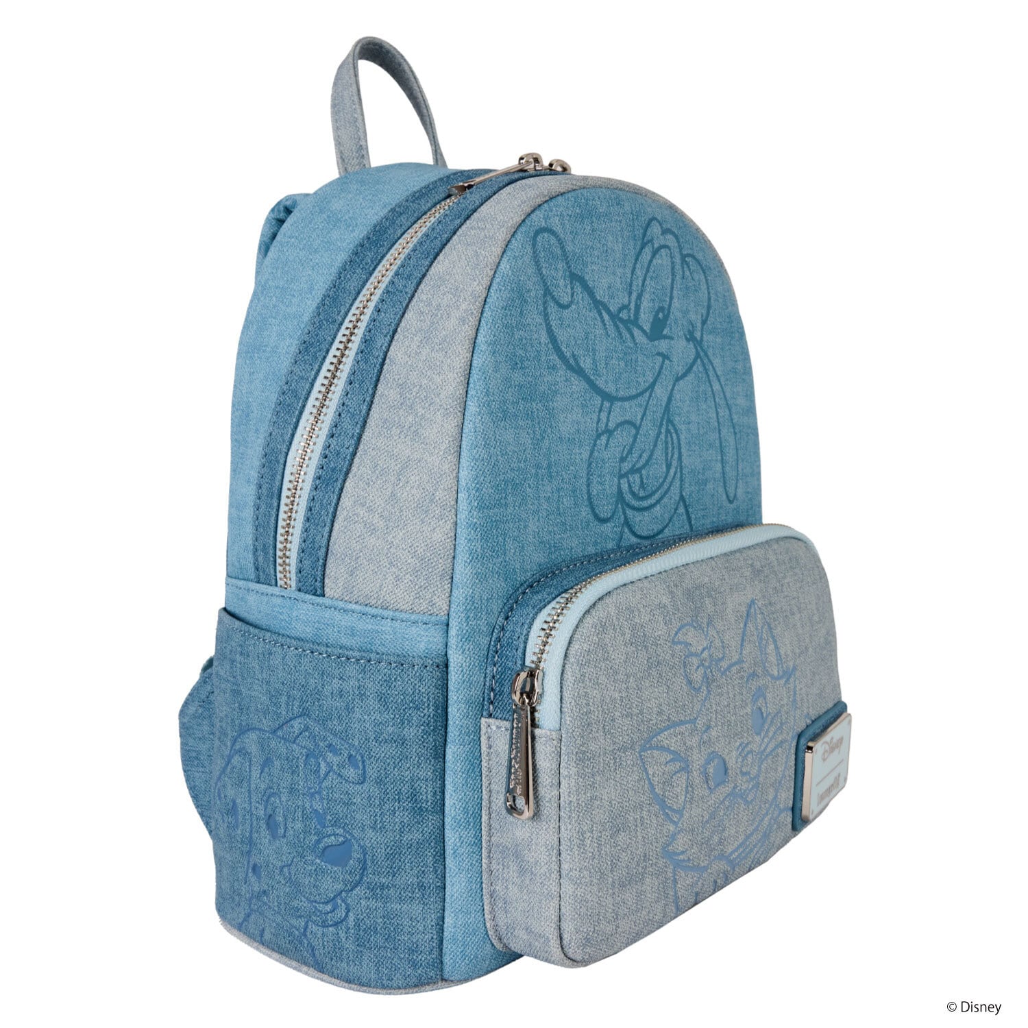 LF DISNEY DOGS & CATS FAUX DENIM MINI BACKPACK_WDBK4023