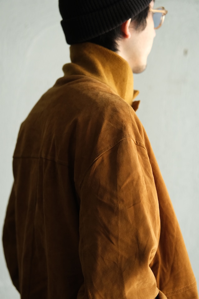 Utah/"BARRED'S COLLECTION" nubuck leather blouson