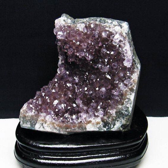 1.4Kg アメジスト クラスター ウルグアイ産 紫水晶 アメシスト 原石 amethyst 台座付属 一点物 182-6085