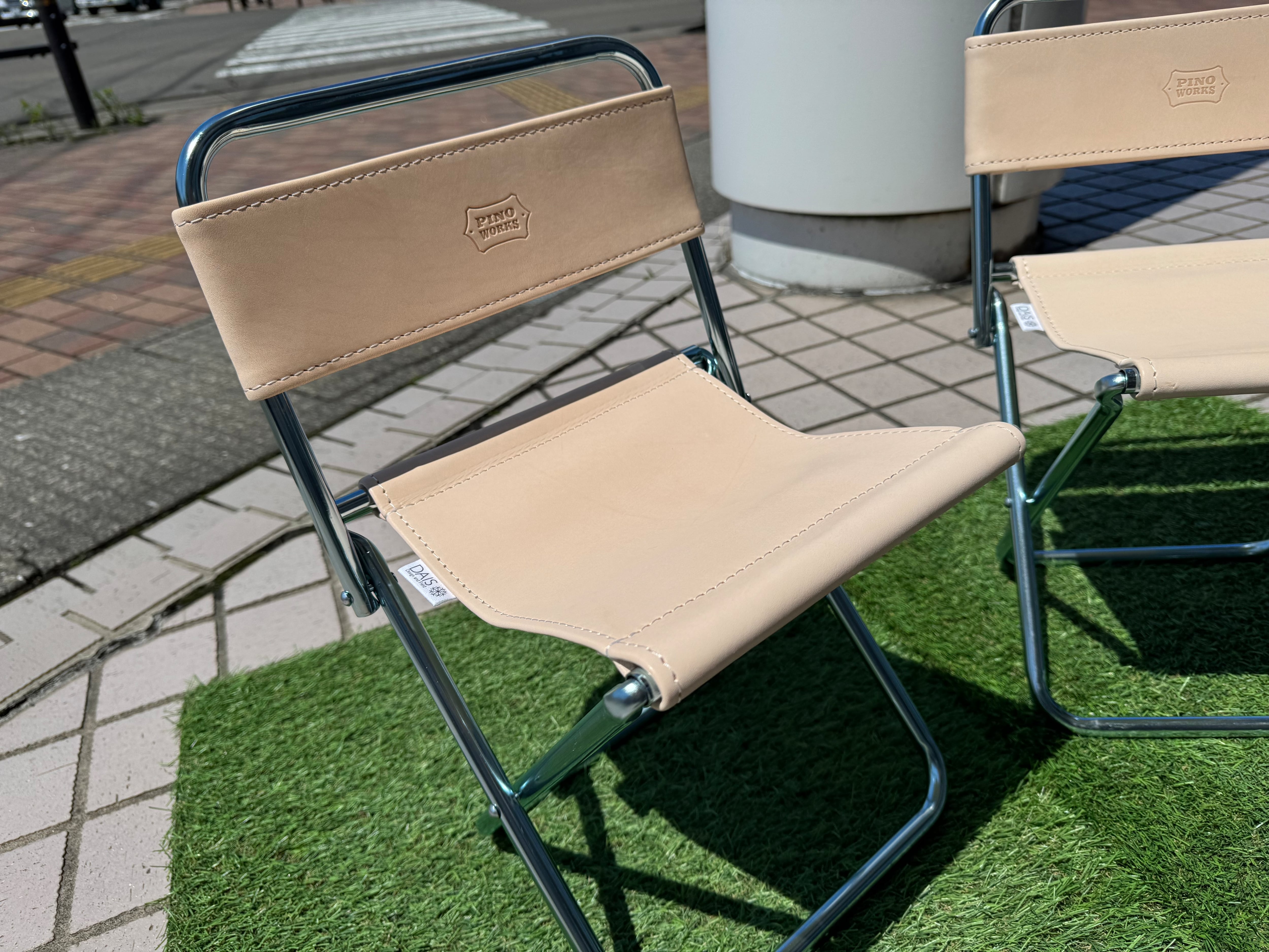 DAIS×PW PICNIC LEATHER CHAIR ピクニック レザーチェア 背もたれ有