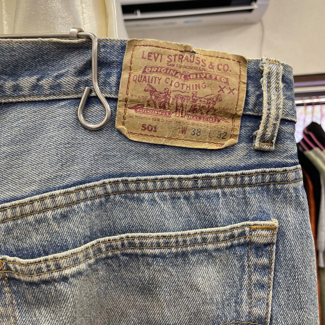 古着 Levi's 501 クラッシュデニム W38 532 90's? | 古着屋bttf