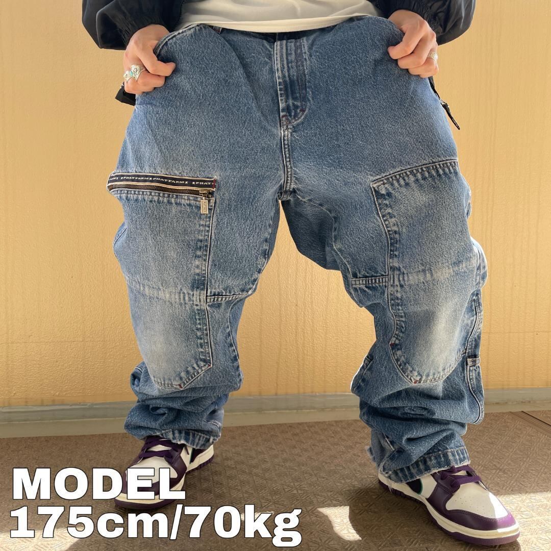 PHAT FARM ファットファーム デニムパンツ バギー デットストック 42