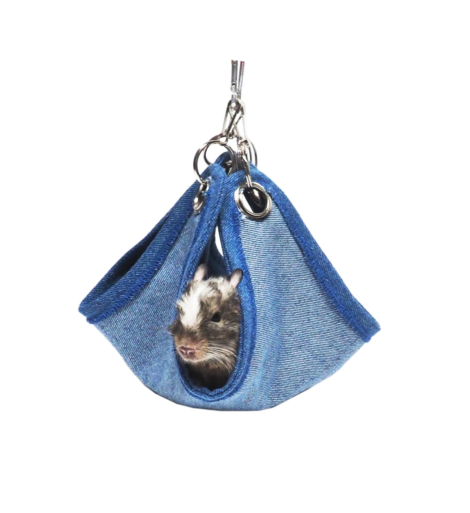 【小動物用品】【PRO SAFE】タイニーハンモック デニム/ナチュラル/グレー