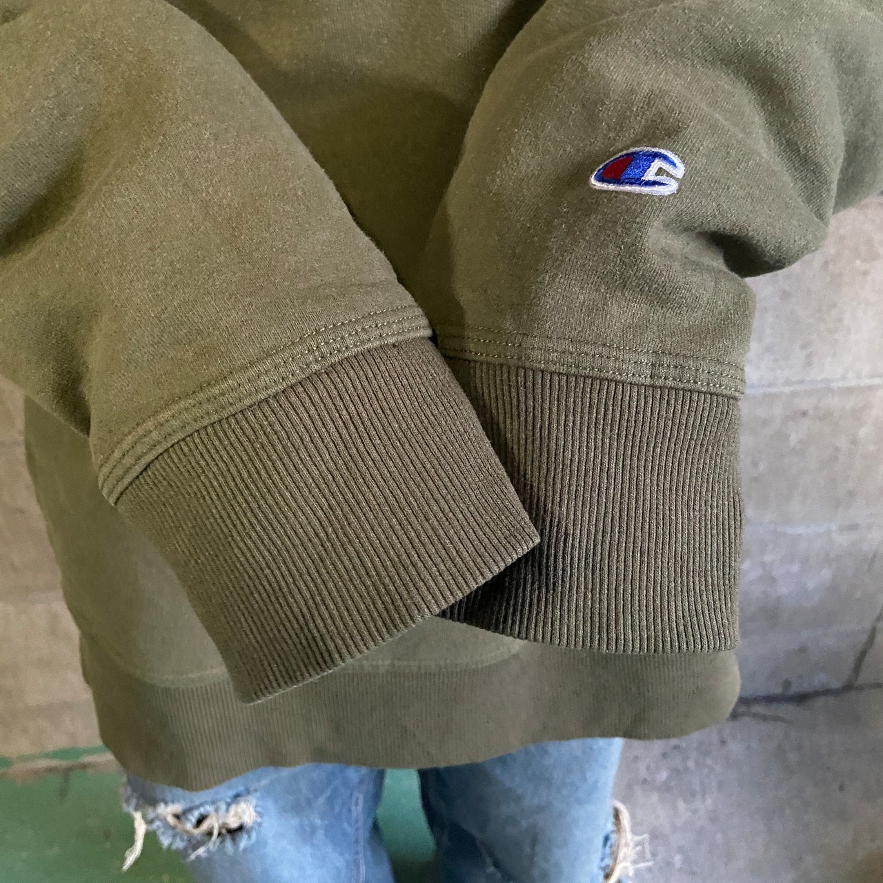 ビッグサイズ Champion チャンピオン ワンポイントロゴ刺繍 スウェット 