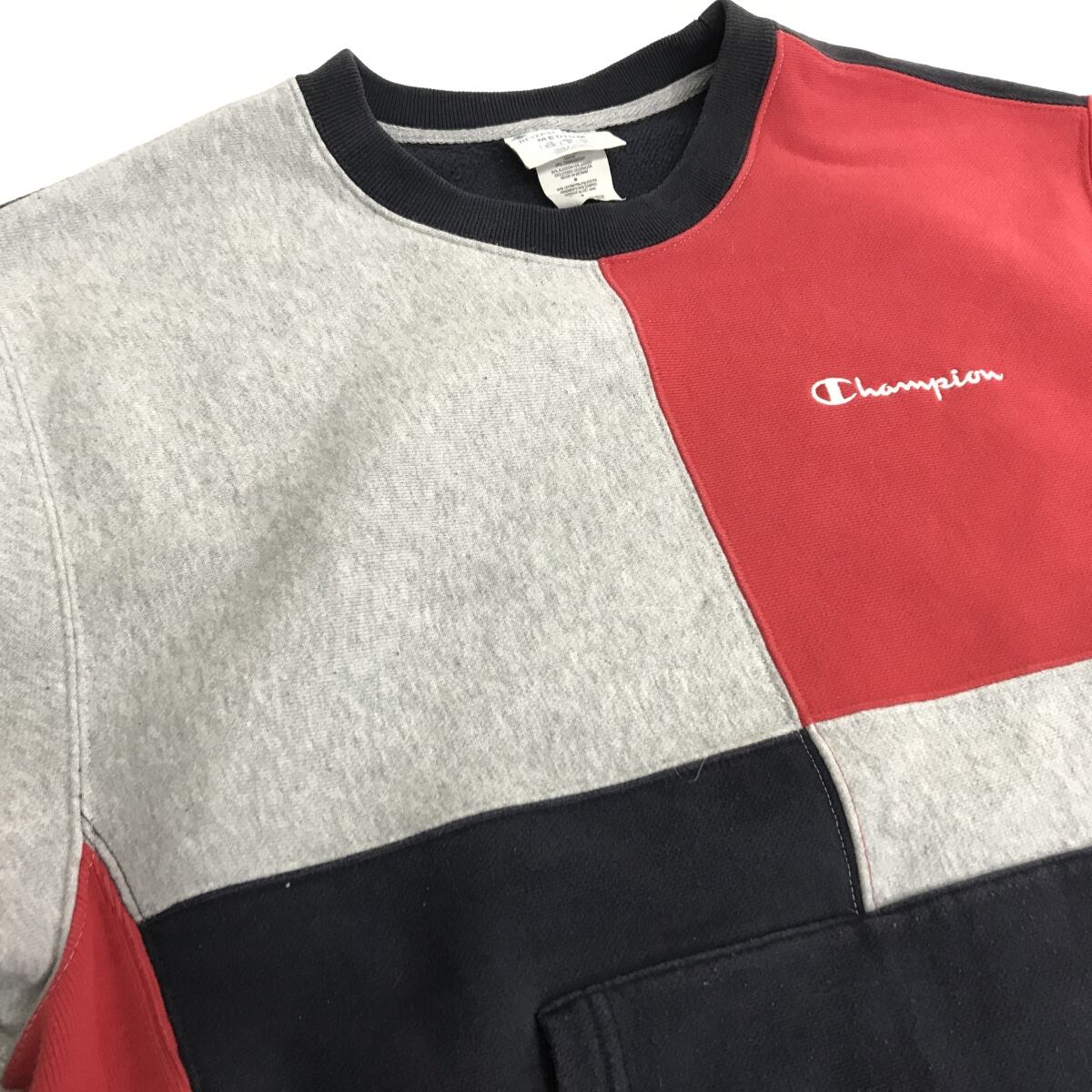 CHAMPION チャンピオン 00年代 青タグ 復刻 胸ワンポイント刺繍入り リバースウィーブ スウェット クレイジー XL 長袖