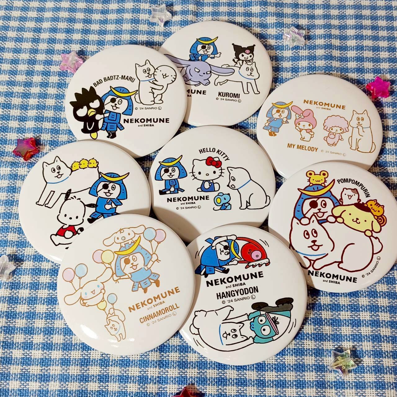 サンリオキャラクターズ×ネコムネandシバ 缶バッチ | TORCH-Online Shop-