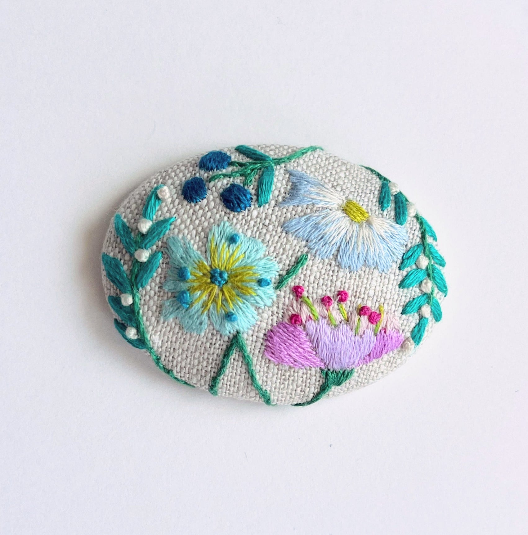 草花の刺繍ブローチ【botanical】#257 | j.couture