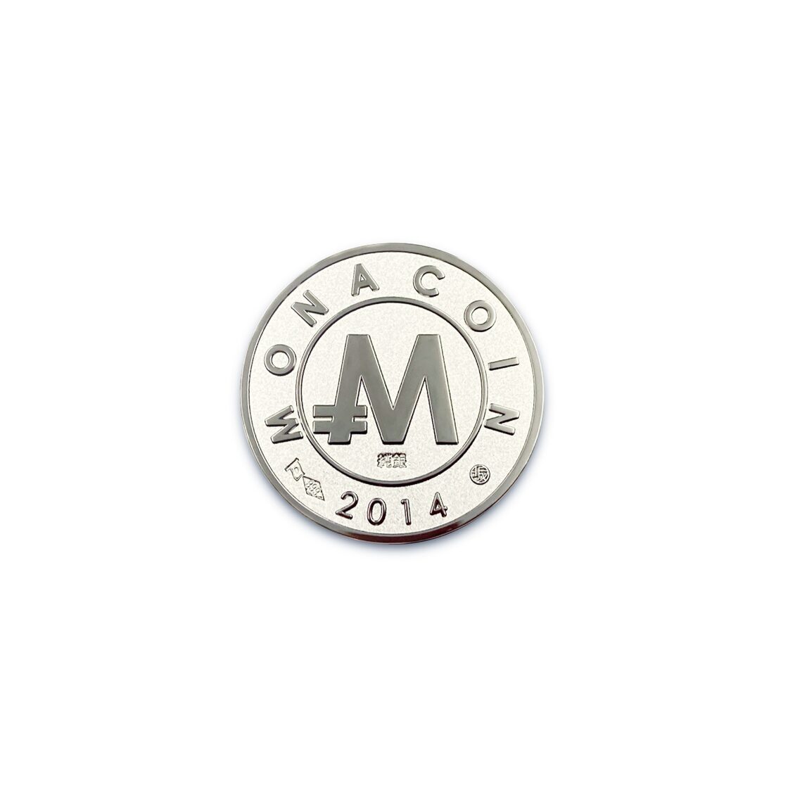 純銀MONA（造幣局検定入り） / Pure Silver Monacoin with Japan Mint Stamp / CR-0014  モナコイン | Pay ID