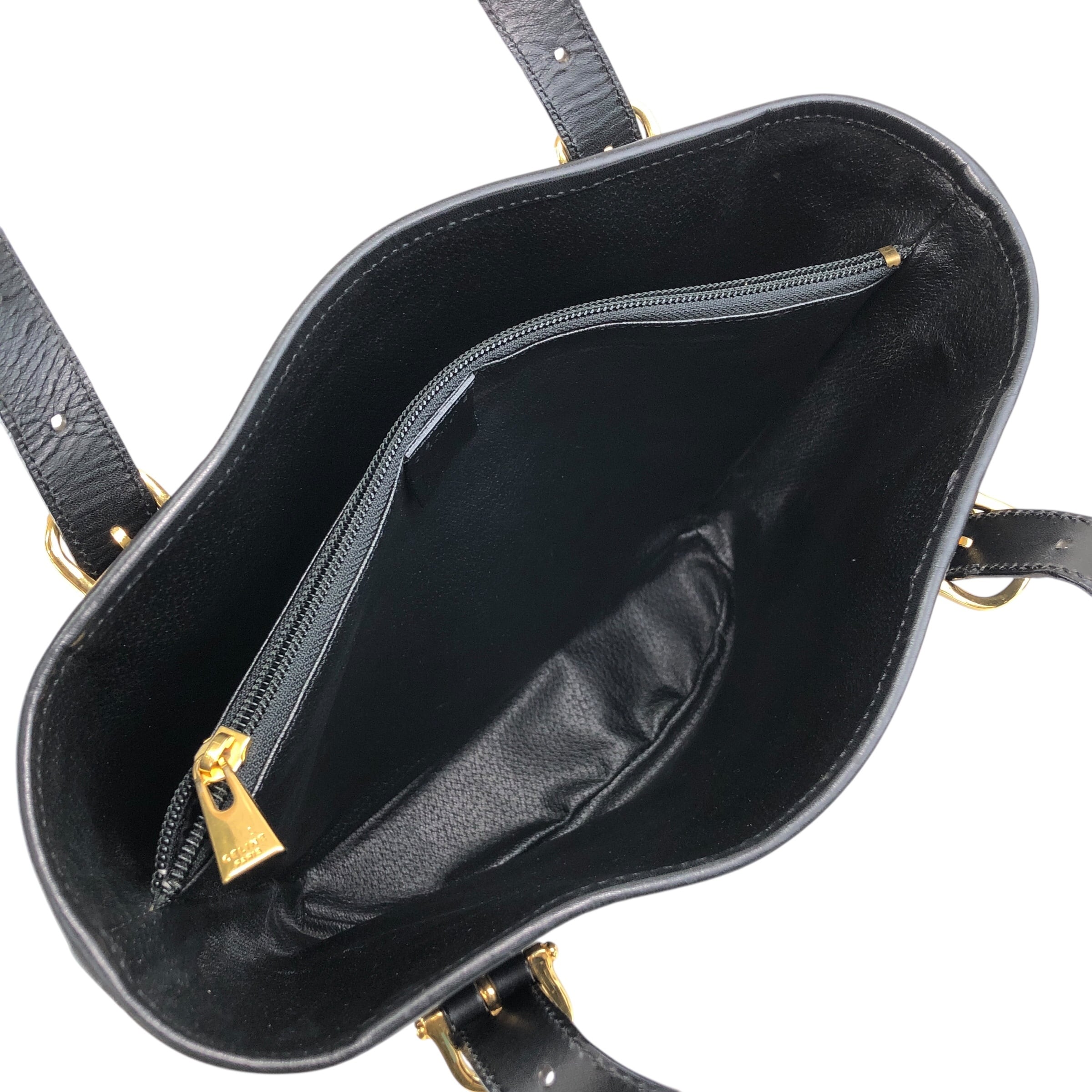 CELINE セリーヌ マカダム トートバッグ ブラック ブラゾン型押し PVC