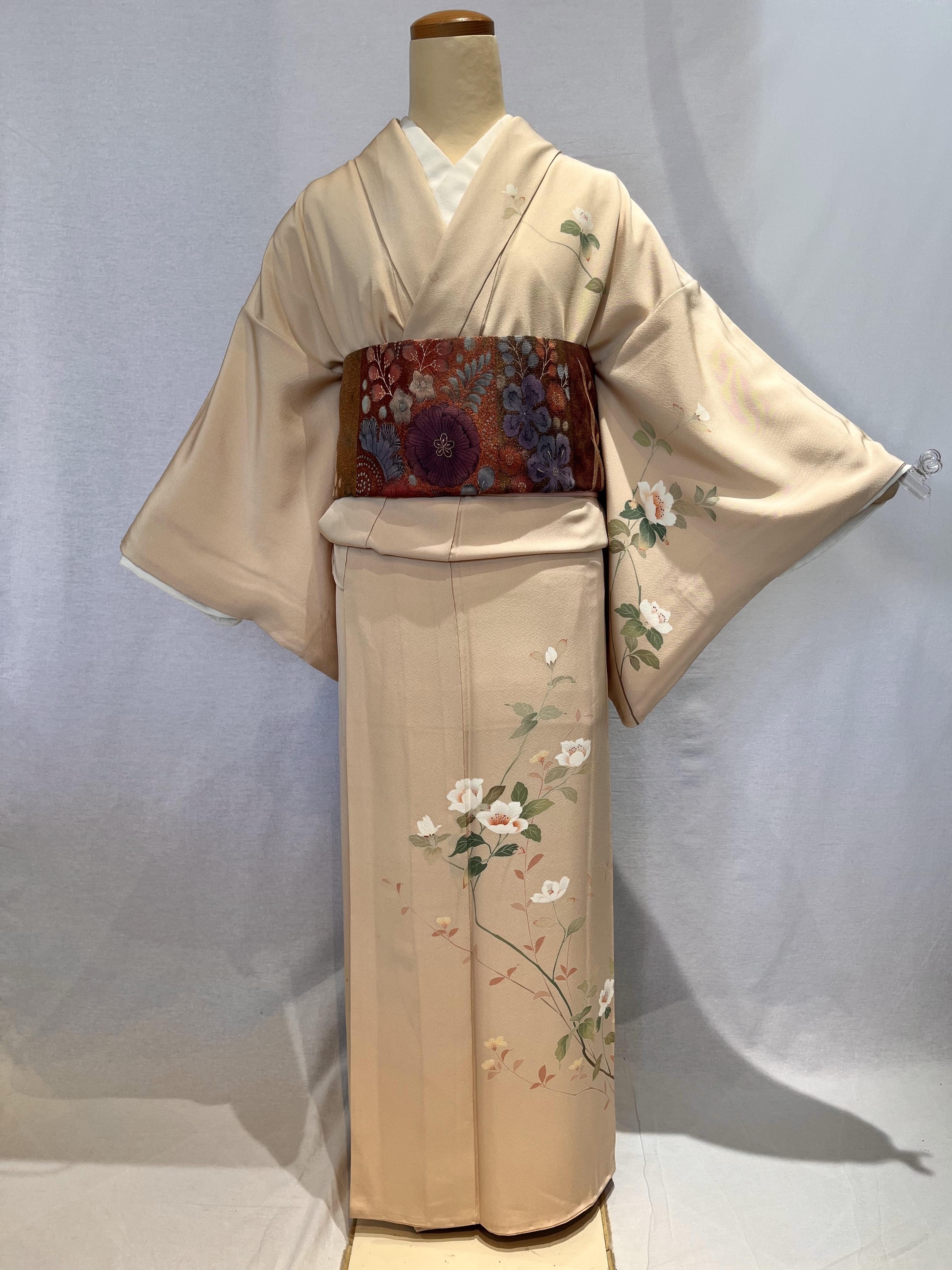 2111 作家物 加賀友禅訪問着 袷 Kaga Yuzen Houmongi(lined kimono 