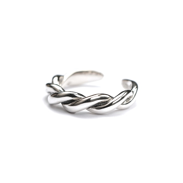 S925 TWIST THICK RING