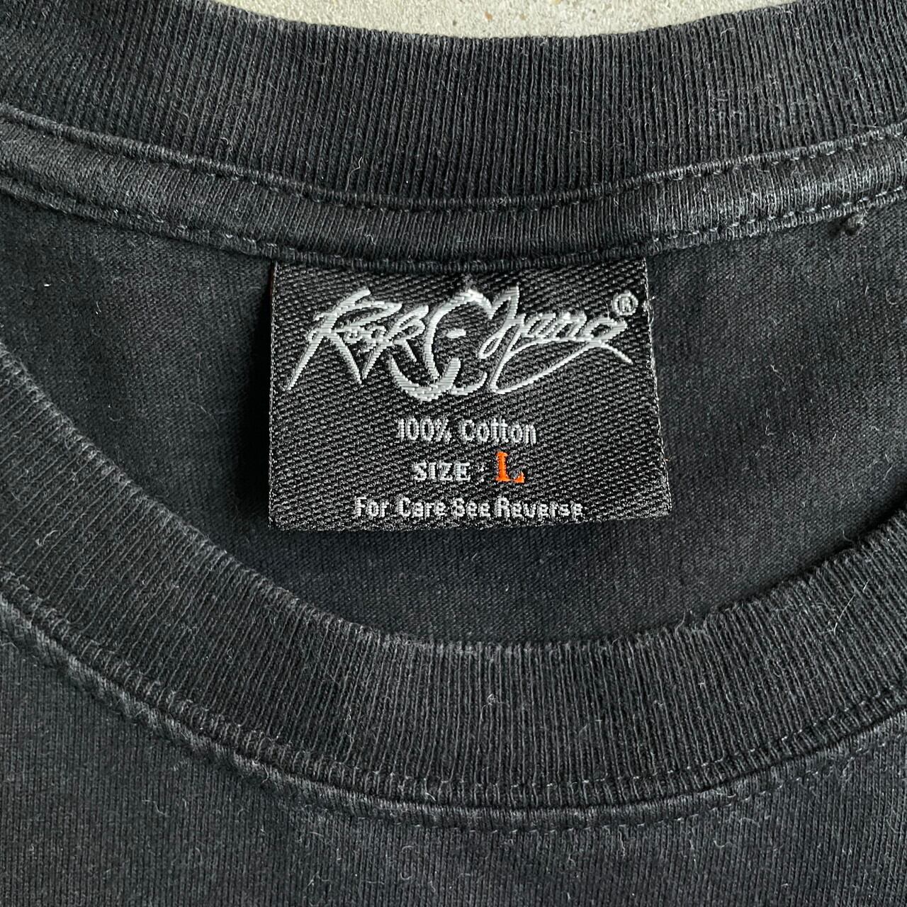 AC/DC 両面プリント バンドTシャツ メンズL 古着 バックプリント 黒