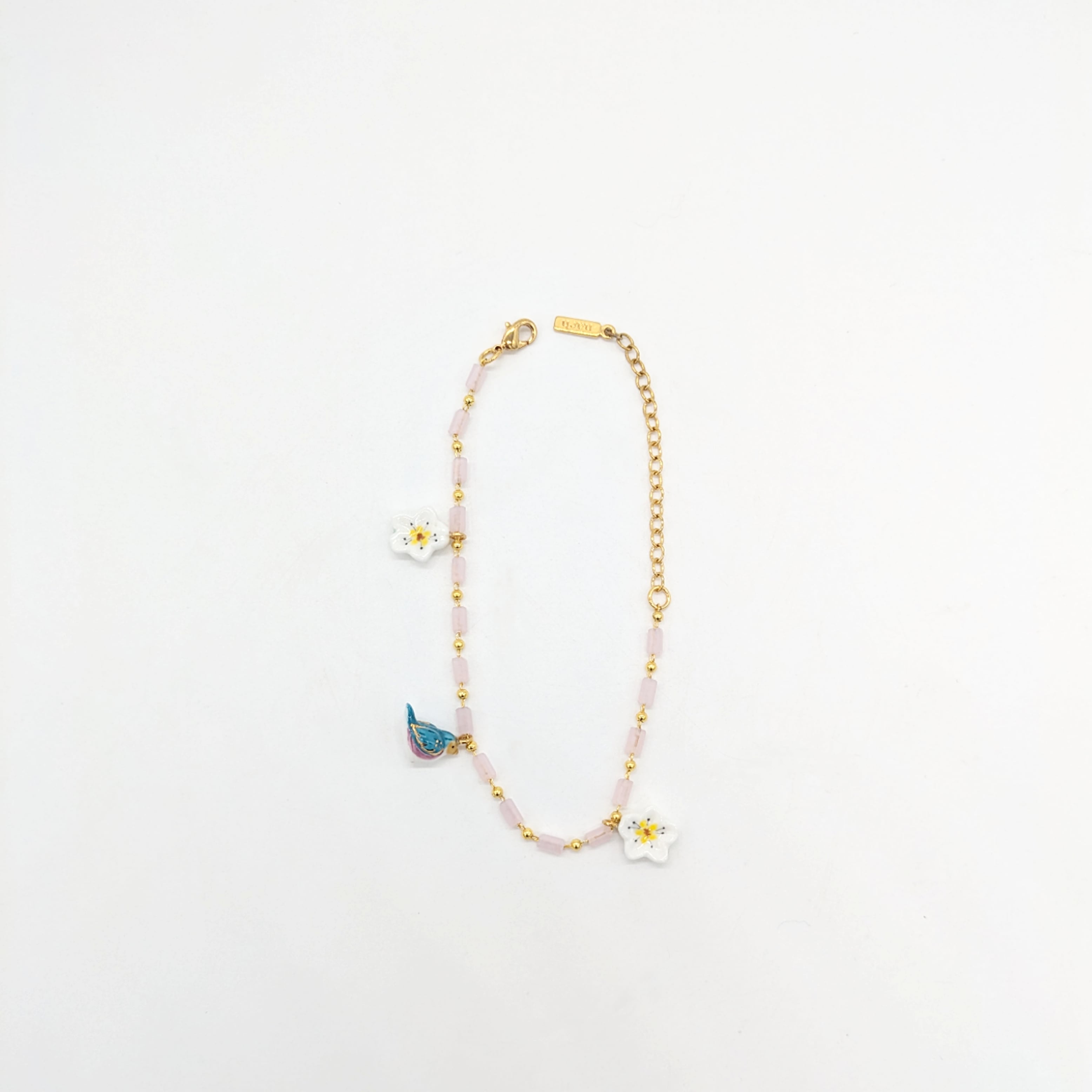 【nach】 Bird & flower bracelet