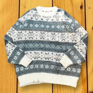 90s SAGA Wool Knit Sweater