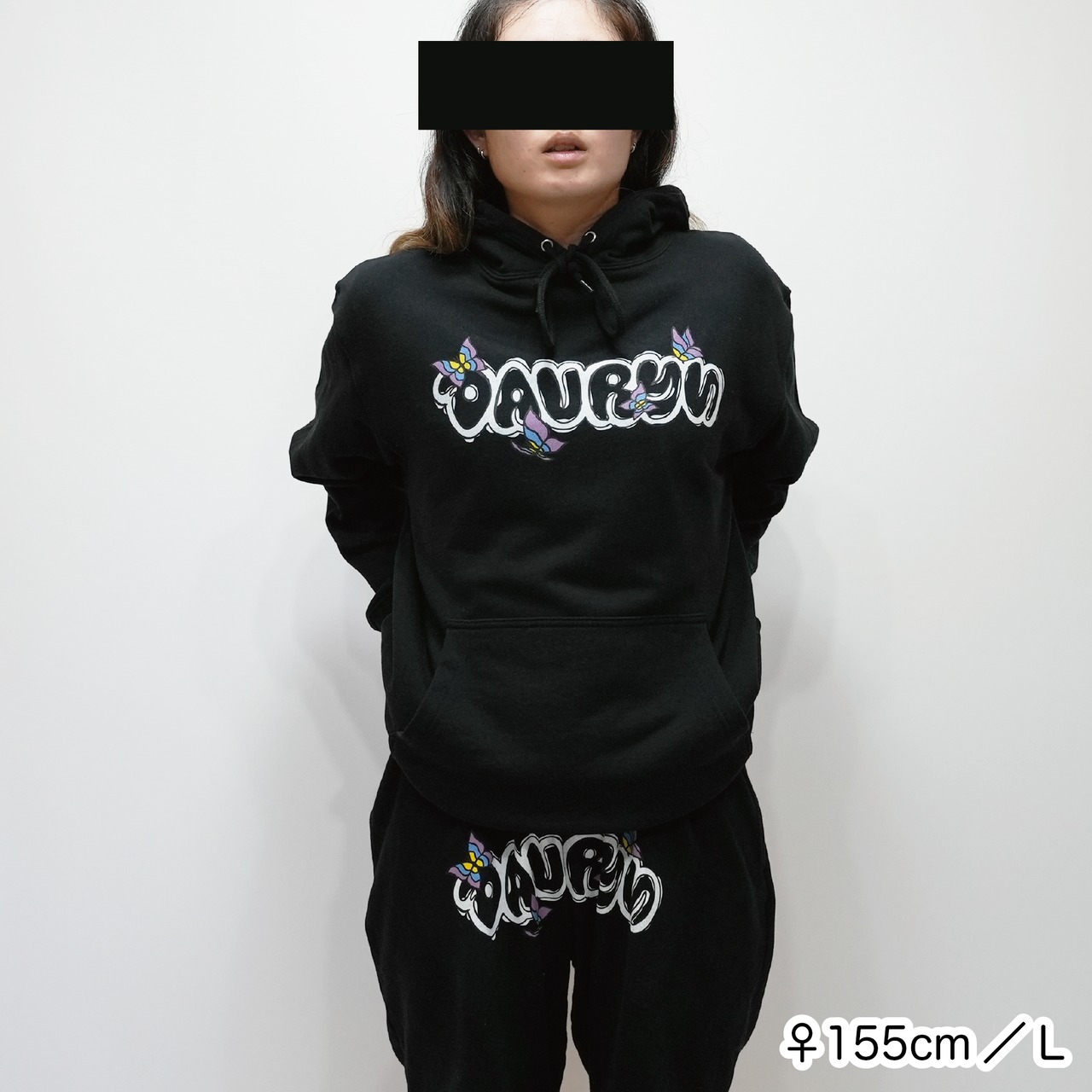 davryu butterflight HOODIE [ブラック]