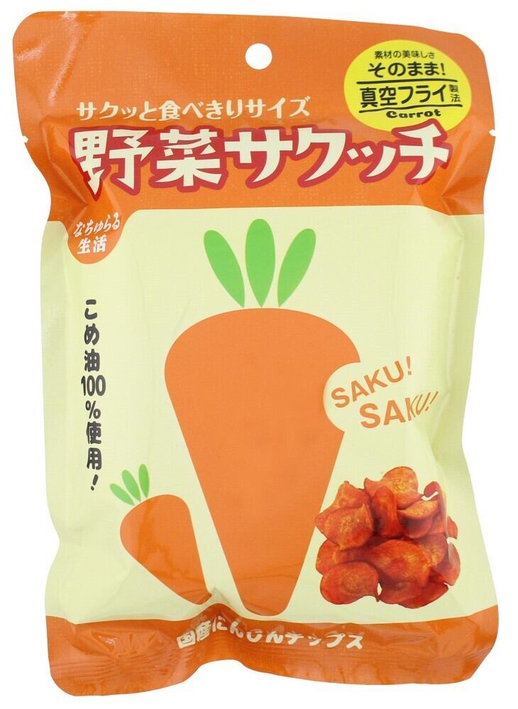 野菜サクッチ・国産にんじんチップス(真空フライ) 19g