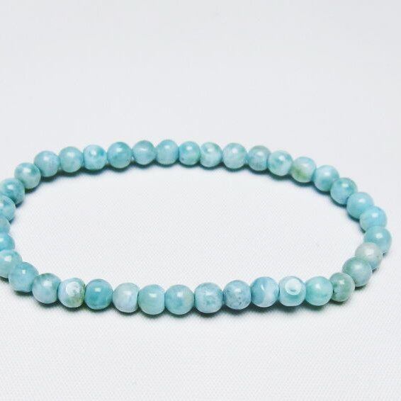 ラリマー ブレスレット 5mm 一点物 メール便可 [M便 1/10] 111-47875