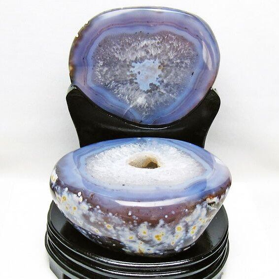 4Kg トレジャーメノウ アゲート ジオード 台座付属 一点物 175-1487